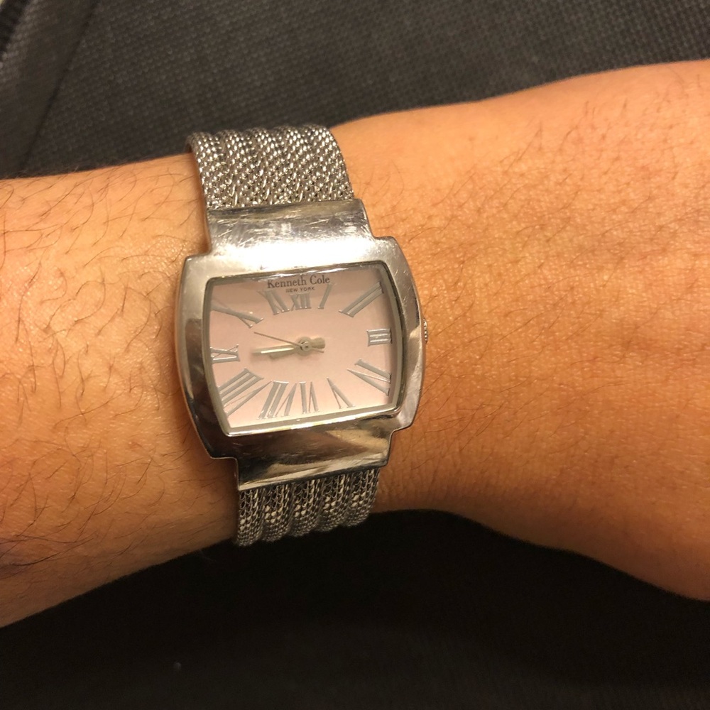 Kenneth Cole Pink Dial Stainless Steel Watch